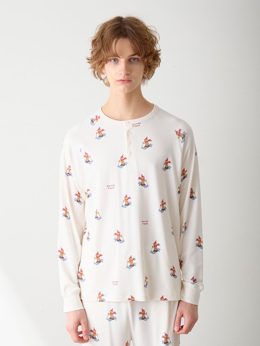 HOLIDAY】【HOMME】スキーベア柄ロンT(カットソー・Tシャツ)｜ルーム