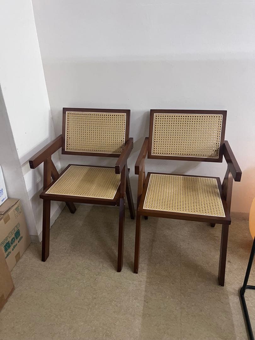 値下げ！ラタンチェア　籐編み　リプロダクトナチュラルウッド 高級 ラタンチェア 籐編み ラウンジチェア 北欧 イージーチェア ジャンヌレ