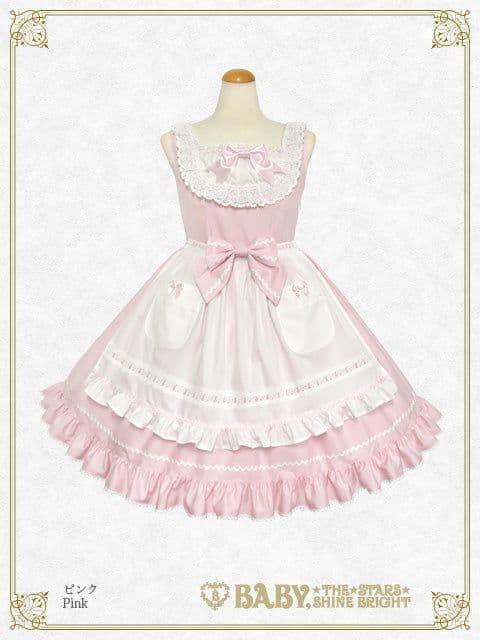 ベイビーザスターズシャインブライト ローズフルールエプロンジャンパースカート ベイビーザスターズシャインブライト ローズフルールエプロン