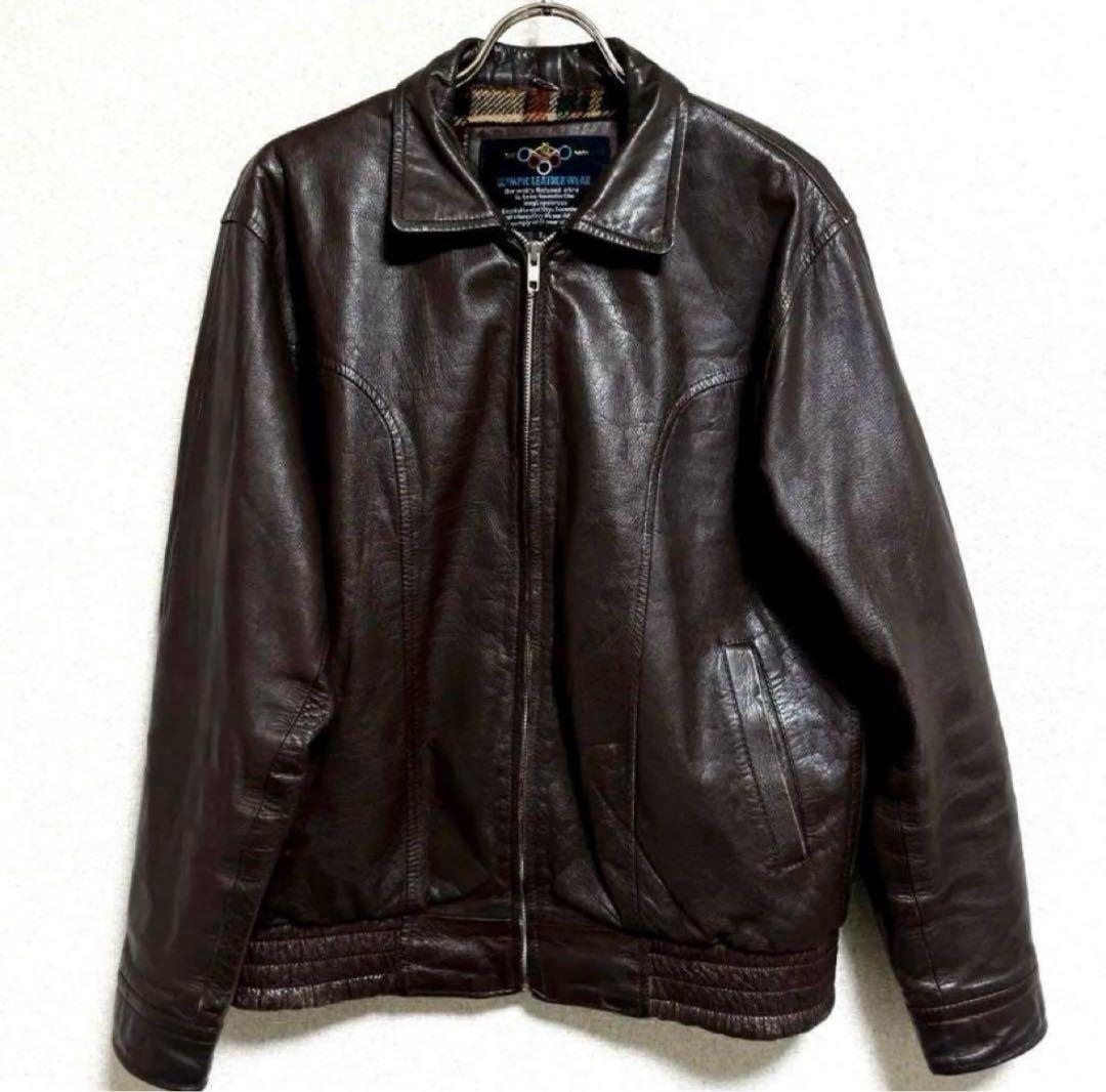 ヴィンテージ レザージャケット ダークブラウン　牛革　短丈 楽天市場】革ジャン メンズ アウター ジャケット ブランド ライダース